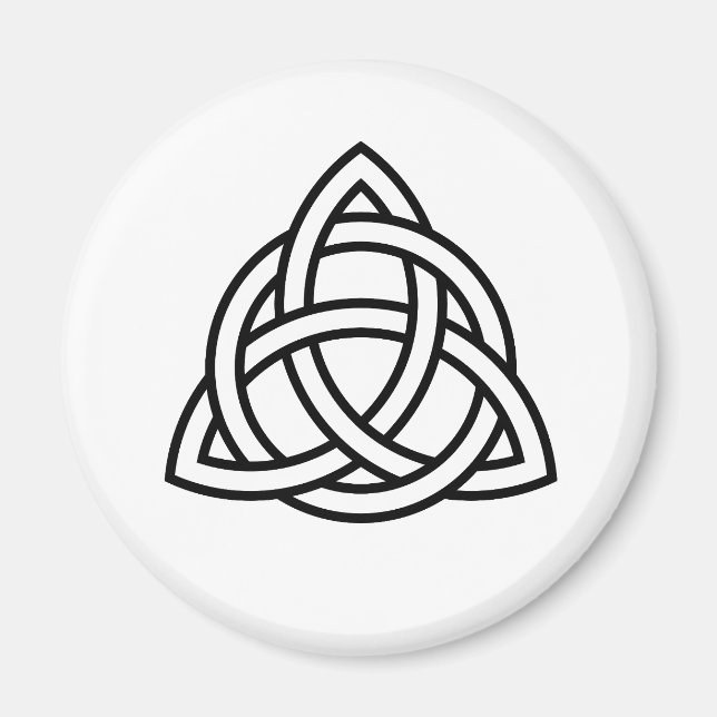 Keltisk triquetra-symbol för treenighetsknut magnet (Framsidan)