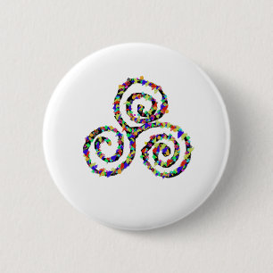 Keltisk Triskelion Styrka Knapp