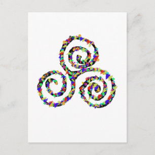Keltisk Triskelion Styrka Vykort