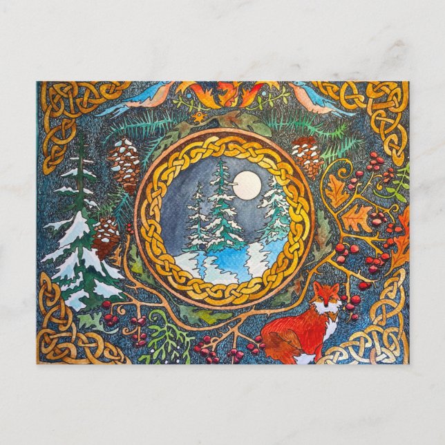 Keltisk vinter vykort (Framsida)