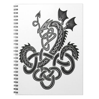 Keltiska draken - Silver Anteckningsbok