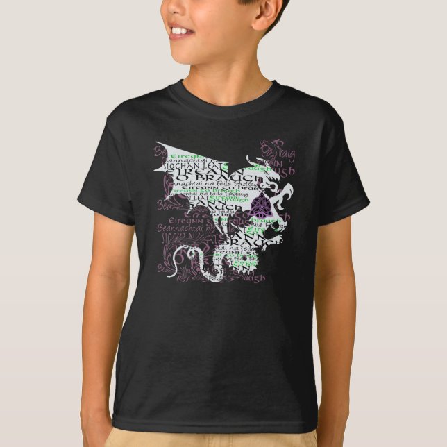Keltiska draken t-shirt (Framsida)