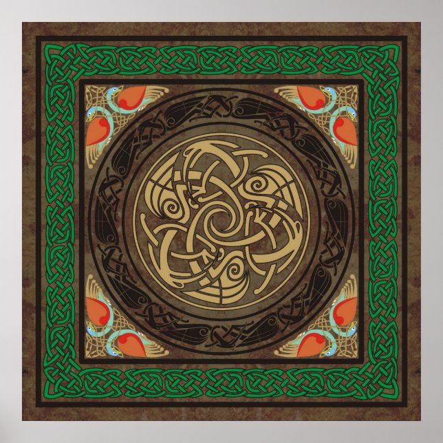 Keltiska fåglar poster (Framsidan)