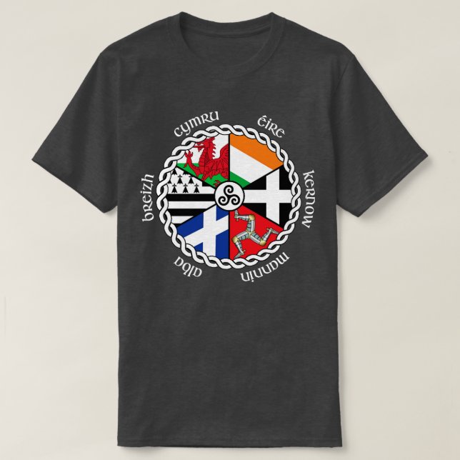 Keltiska Flagga 1 T Shirt (Design framsida)