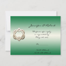 Keltiska hjärtan på Gröntens svarskort för överton OSA Kort