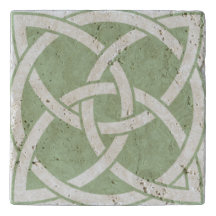 Keltiska Knot Travertine Trivet