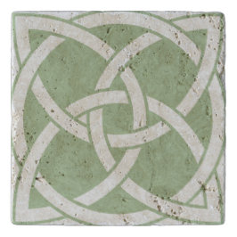 Keltiska Knot Travertine Trivet