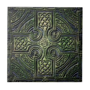 Keltiska knutar St. Patrick's Day Kakelplatta