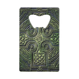 Keltiska knutar St. Patrick's Day Kreditkort Flasköppnare