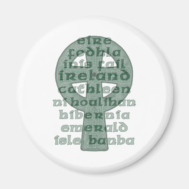 Keltiska magneter, Namn i Irland Celtic Kor Magnet (Framsidan)
