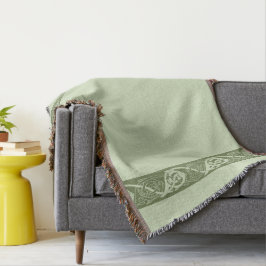 Keltiska notwork Fish in Grönt Mysfilt