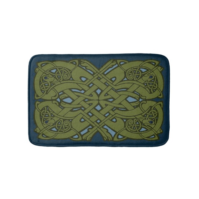 Keltiska sår Zoomorf Small Bath Mat Badrumsmatta (Framsidan)