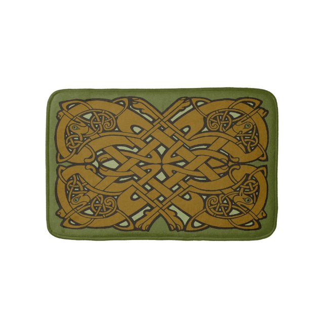 Keltiska sår Zoomorf Small Bath Mat Badrumsmatta (Framsidan)