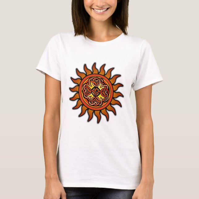 Keltiska Sol 4 T-shirt (Framsida)
