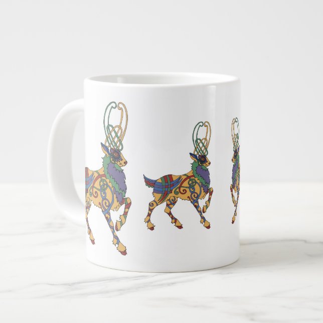 Keltiska Stag Jumbo kopp Mugg (Framsida vänster)