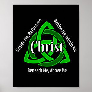 Keltiska treenigheten Kno St Patricks bön Kristna Poster