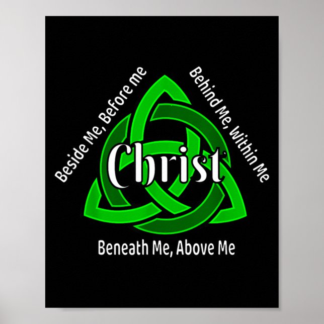 Keltiska treenigheten Kno St Patricks bön Kristna  Poster (Framsidan)