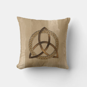 Keltiska triquetra Trinity Knot Square Pillow Kudde