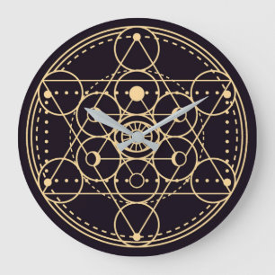 Keltiska/vita symbol stor klocka