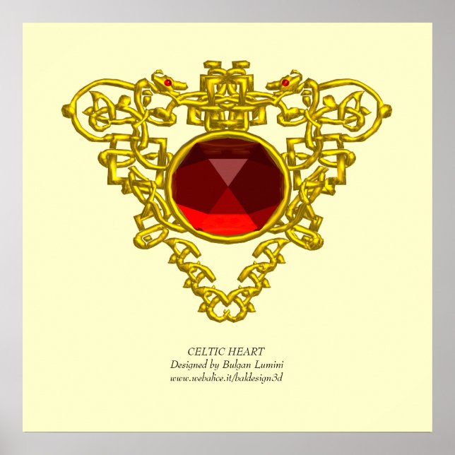 KELTISKT HJÄRTA POSTER (Framsidan)