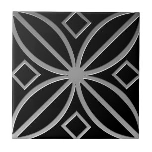 Keltiskt inspikat plattor nr 4 grått Stainless Ste Kakelplatta