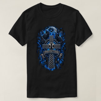 Keltiskt Korp Skyddskors T Shirt