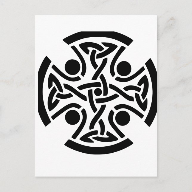 Keltiskt kristet kors  vykort (Framsida)