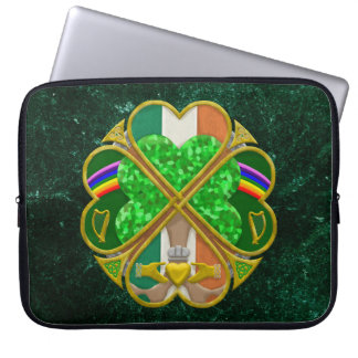 Keltiskt Shamrock- arvssymbol irländsk inspiration Laptop Fodral