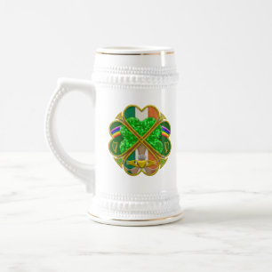 Keltiskt Shamrock- arvssymbol irländsk inspiration Sejdel