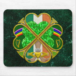 Keltiskt Shamrock- arvssymbol irländskt inspirerad Musmatta