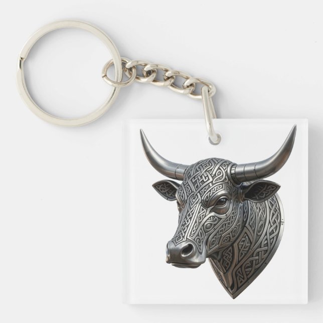 Keltiskt silvertjurhuvud Viking Keltiskt (Framsidan)