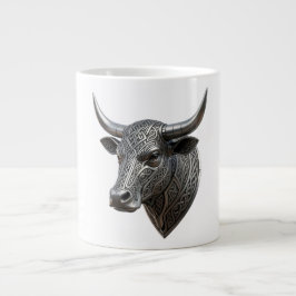Keltiskt silvertjurhuvud Viking Keltiskt Jumbo Mugg