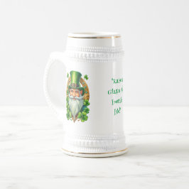 Keltiskt symbol Höj ett glas till den smaragdfärga Sejdel