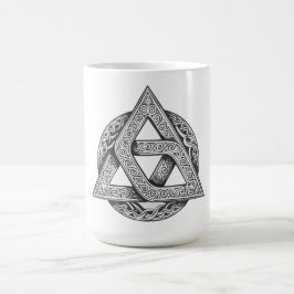 Keltiskt tecken, treenighetsknut kaffemugg