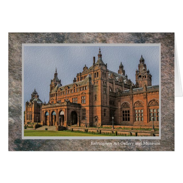 Kelvingrove Art Gallery Museum Glasgow Hälsningskort (Framsidan Horizontal)