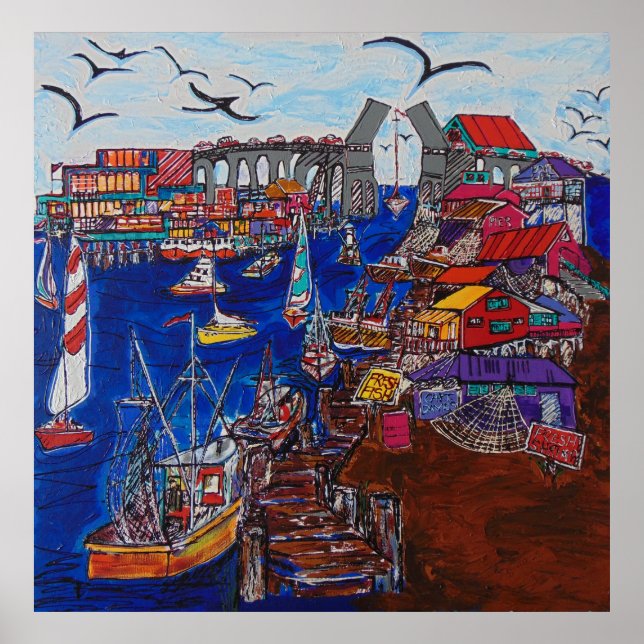 Kemah, Texas circa 1970-talet Poster (Framsidan)