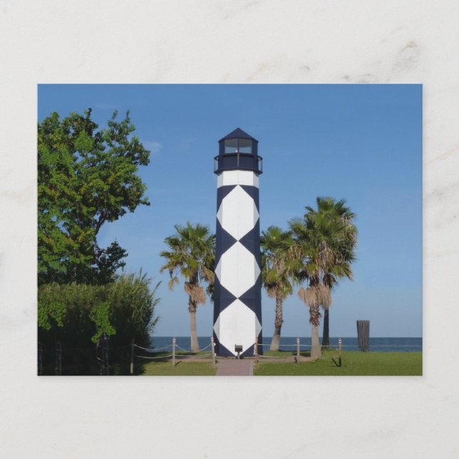 Kemah TX Lighthousepostcard Vykort (Framsida)