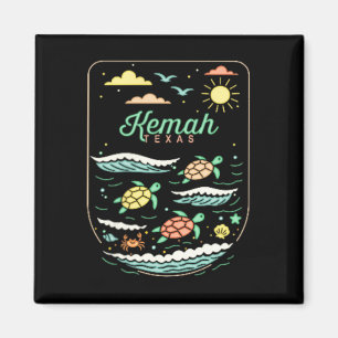 Kemah Tx Söt strand semester havssköldpadda älskar Magnet