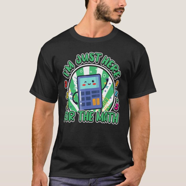 Kematordag för kalkylatorn för barn, dagmatematik t shirt (Framsida)