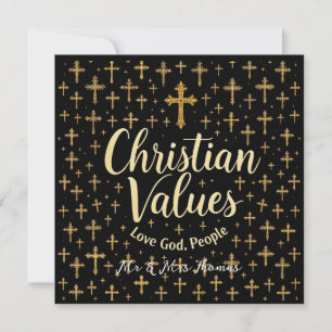 Kembrace Christian Values: Kärlek Gud, Kärlek, fol Inbjudningar