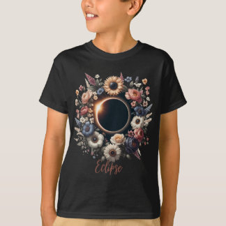 Kemens Solar Eclipse Shirt med Blommigt Flowers T