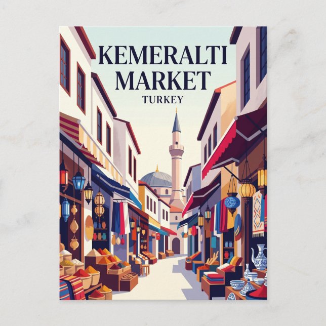 Kemeraltı Market Turkiet Vykort (Framsida)