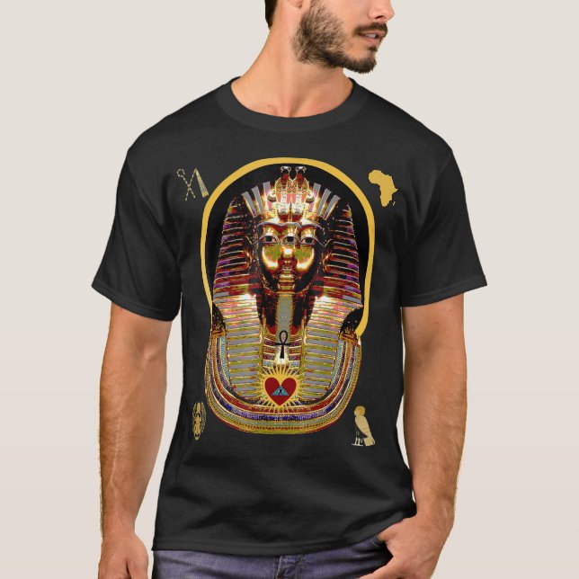 Kemetic Esoteric Ancient Egyptian Art T Shirt (Framsida)