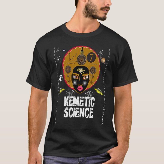 Kemetic Science  True Royalty Pharaoh Pyramids Sph T Shirt (Framsida)