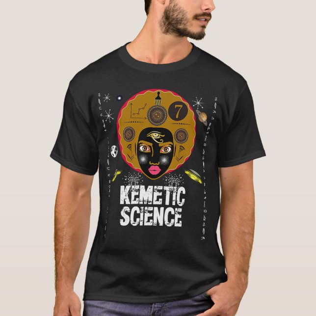 Kemetic Science True Royalty Pharaoh Pyramids Sph T Shirt (Framsida)