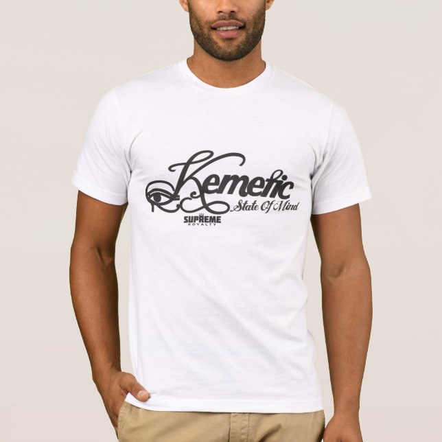 Kemetic som är statlig av, varar besvärad - (vit) t-shirt (Framsida)