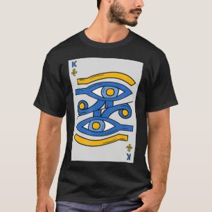 Kemetism spelar kort, svart egyptisk Öga om Horus  T Shirt