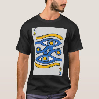 Kemetism spelar kort, svart egyptisk Öga om Horus  T Shirt