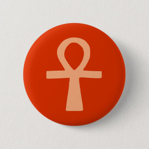Kemetismsymbol (orange) knapp