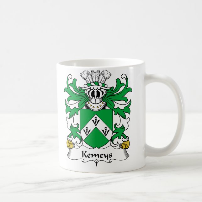 Kemeys familjvapensköld kaffemugg (Höger)